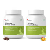 andMe Women's Protein Combo Plant Based For Weight Management, Hormonal Balance, Metabolism, Skin & Hair, Whey Free(Mango+Chocolate, 500gms each, Pack of 2)